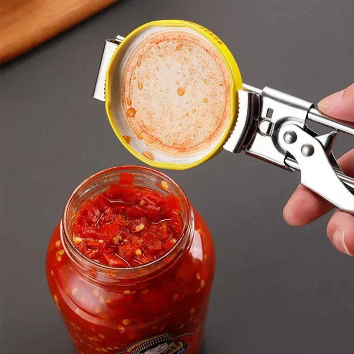 Universal GripEase jar & bottle opener tool with ergonomic handle, perfect for kitchen convenience.