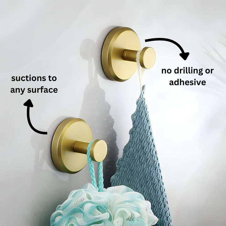 Universal Instant Grip Suction Hooks for easy home organization. No-drill wall hooks for decluttering.