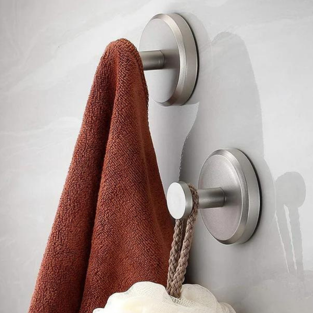 Achieve clutter-free spaces with versatile, heavy-duty instant grip suction hooks for home organization.