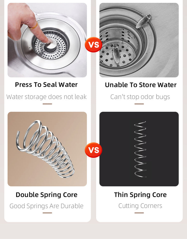 Efficient kitchen sink drain strainer & stopper. A durable waste filter for everyday clog prevention.