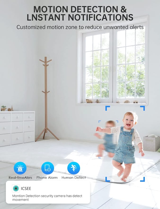 Smart 360° security light bulb camera featuring night vision, two-way audio & motion detection.