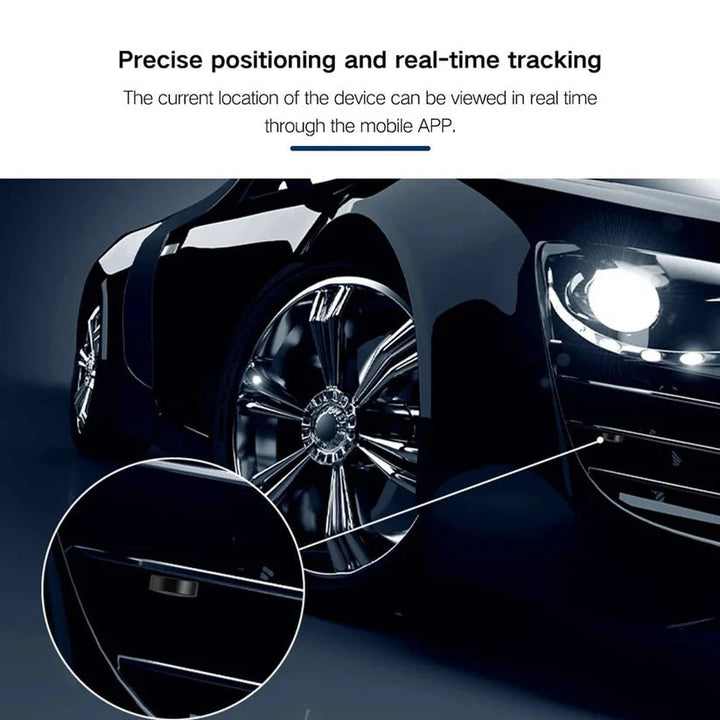 Discreet real-time GPS tracker, magnetic and portable for all-round security.