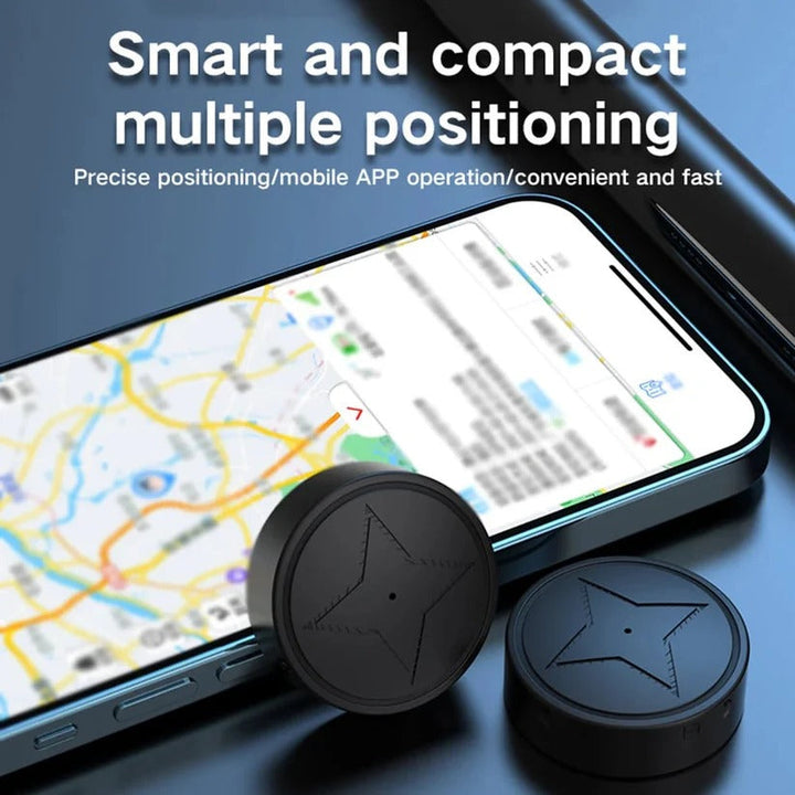 Universal magnetic mini GPS for cars, bikes, and other valuable assets.