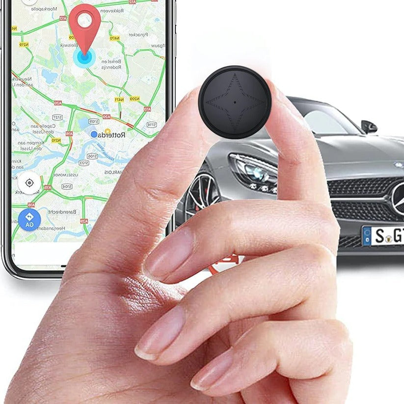 Real-time 4G mini GPS tracker, magnetic for secure and portable use.