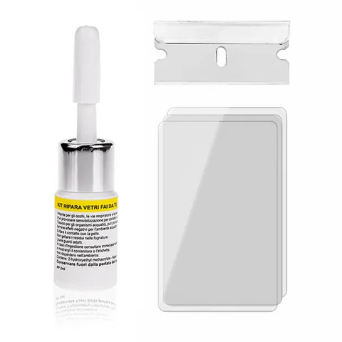Quick fix universal screen repair kit for cracked smartphone and tablet glass, ideal for DIY mobile repair.