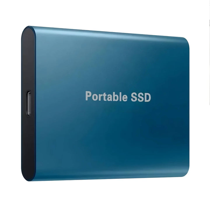 Universal Portable SSD external hard drive for fast data transfer & mobile storage.