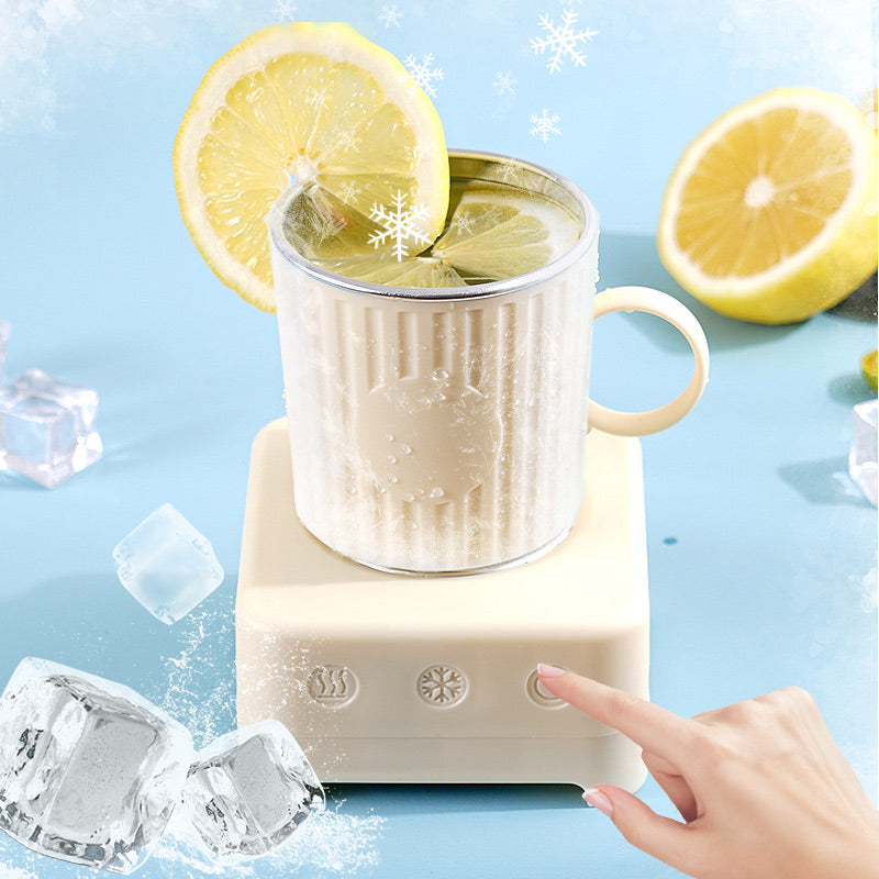 Universal smart mug for fast cooling & heating, precise temperature control for beverages.
