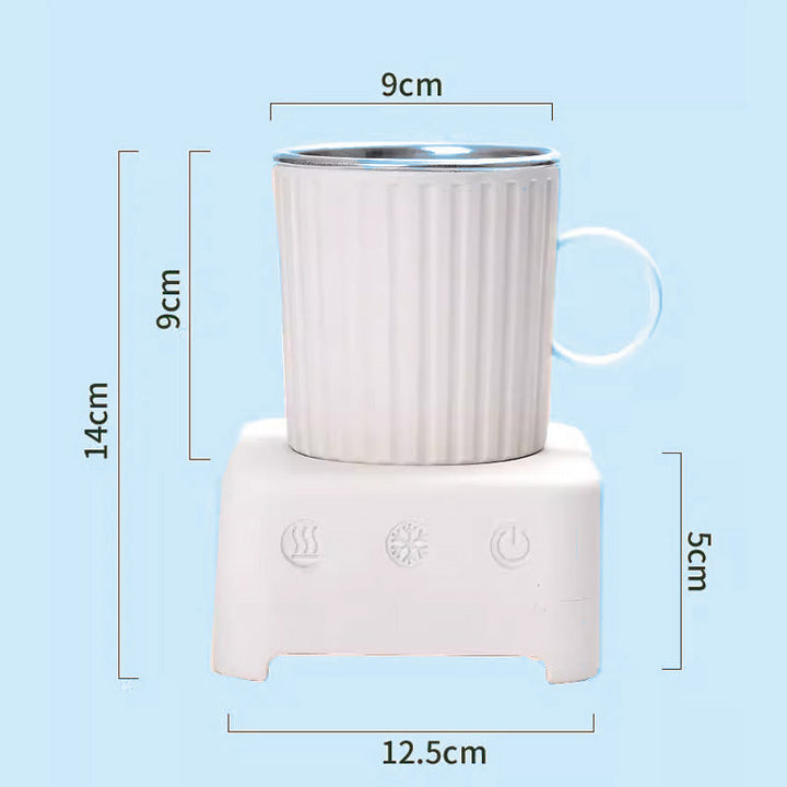 Desk accessory: smart mug for home office, keeping your tea hot or water cold with ease.