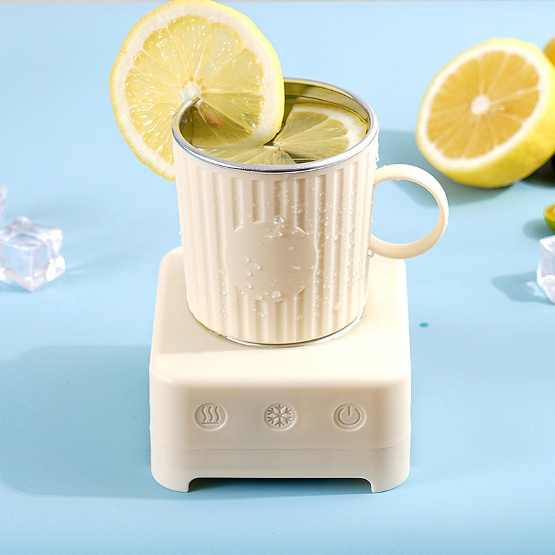 Enjoy drinks at perfect temperature with this smart mug, featuring fast heating and cooling.