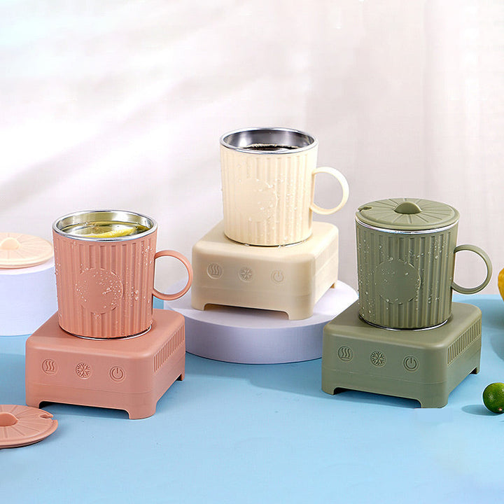 Modern smart mug provides beverage heating & cooling, a versatile insulated drinkware.