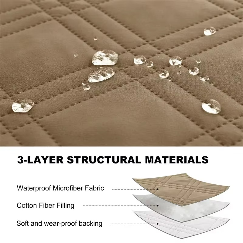 Single seater waterproof recliner slipcover, anti-slip furniture protector for enhanced home decor.