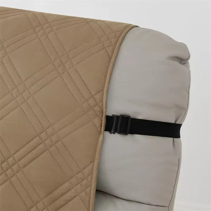 Waterproof armchair protector, anti-slip recliner cover for pet owners, universal fit & easy care.