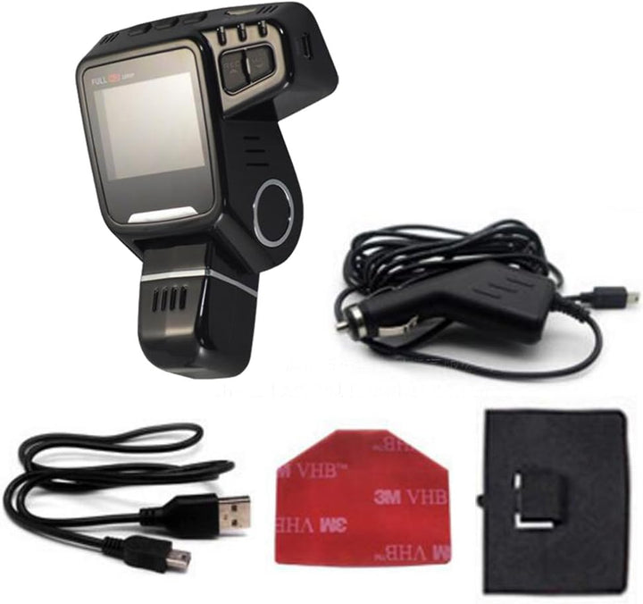 Sleek 1080P hidden dash cam with WiFi, 170 degree wide view, essential car security