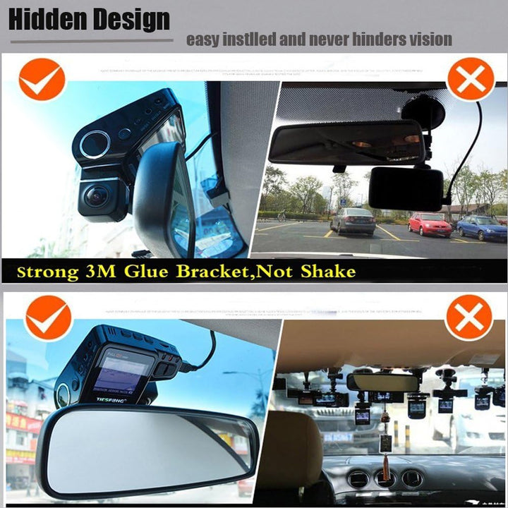 Advanced universal dash cam: 1080P, 170° wide, G-Sensor, seamless WiFi