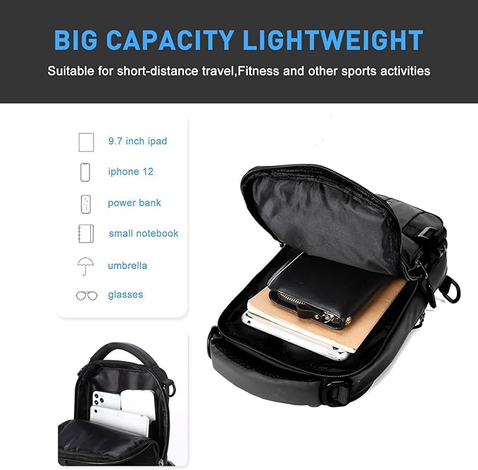 UrbanLite compact sling bag on a white background, displaying its sleek and modern design