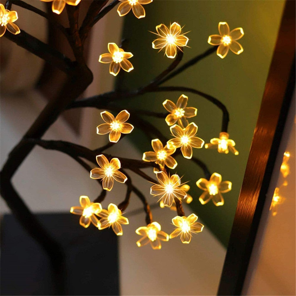 LumiBlossom USB LED Cherry Blossom Tree, a modern decorative light for any room's ambiance.