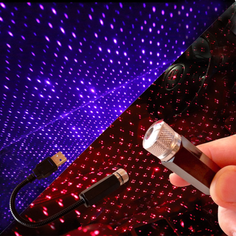 Lightning Draagbare Sterrenprojector, compact USB light creating galaxy and star effects