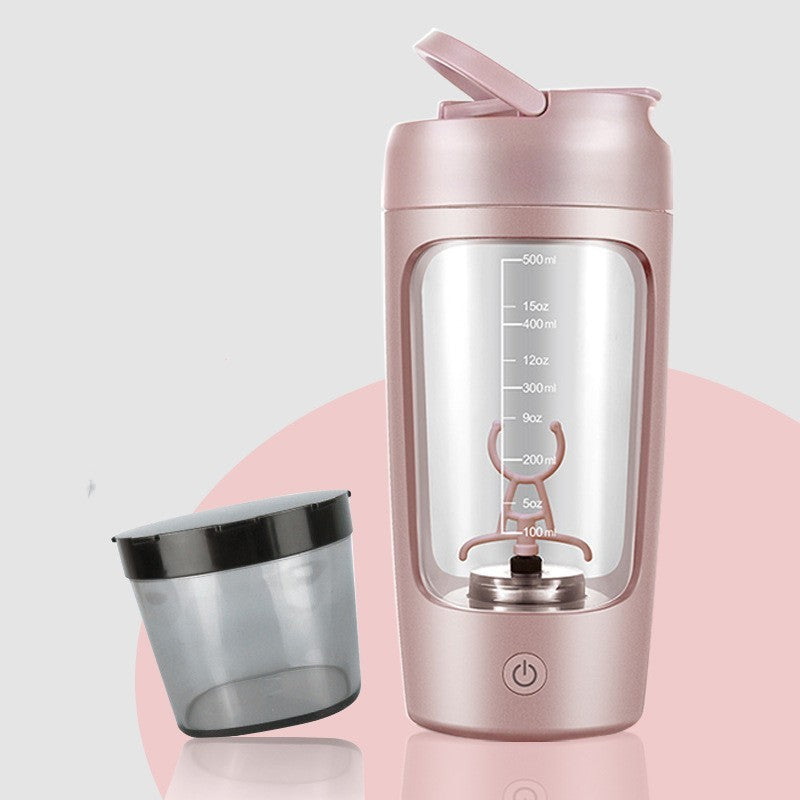 Fitness equipment: USB rechargeable electric protein mixer, perfect for pre- or post-workout shakes.