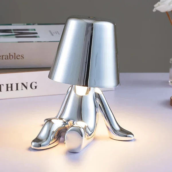 Unique design LED table lamp, USB rechargeable, cordless for flexible placement