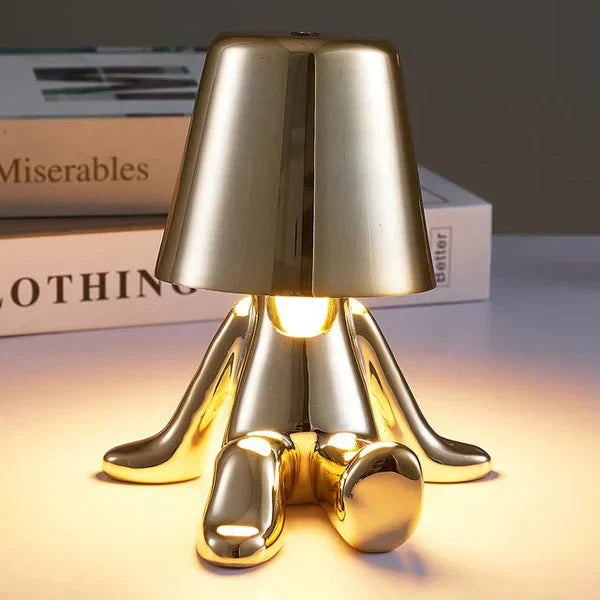 Cordless LED table lamp, rechargeable, contemporary home decor for living room