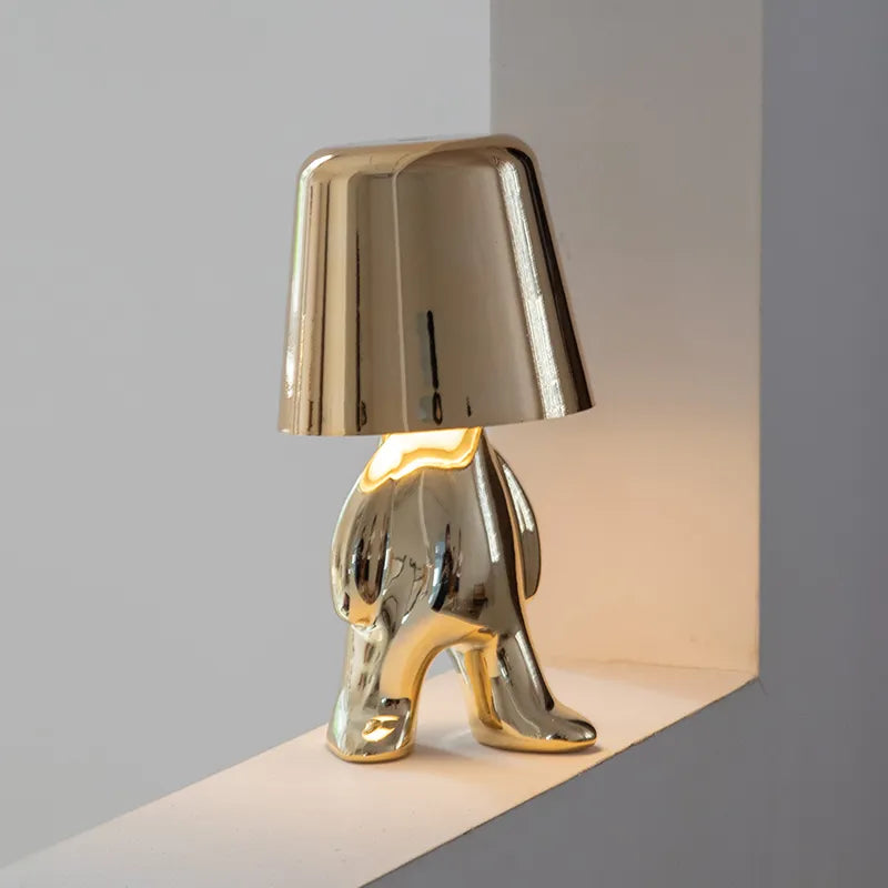 Bedroom decor LED table lamp, USB rechargeable, artistic lighting fixture