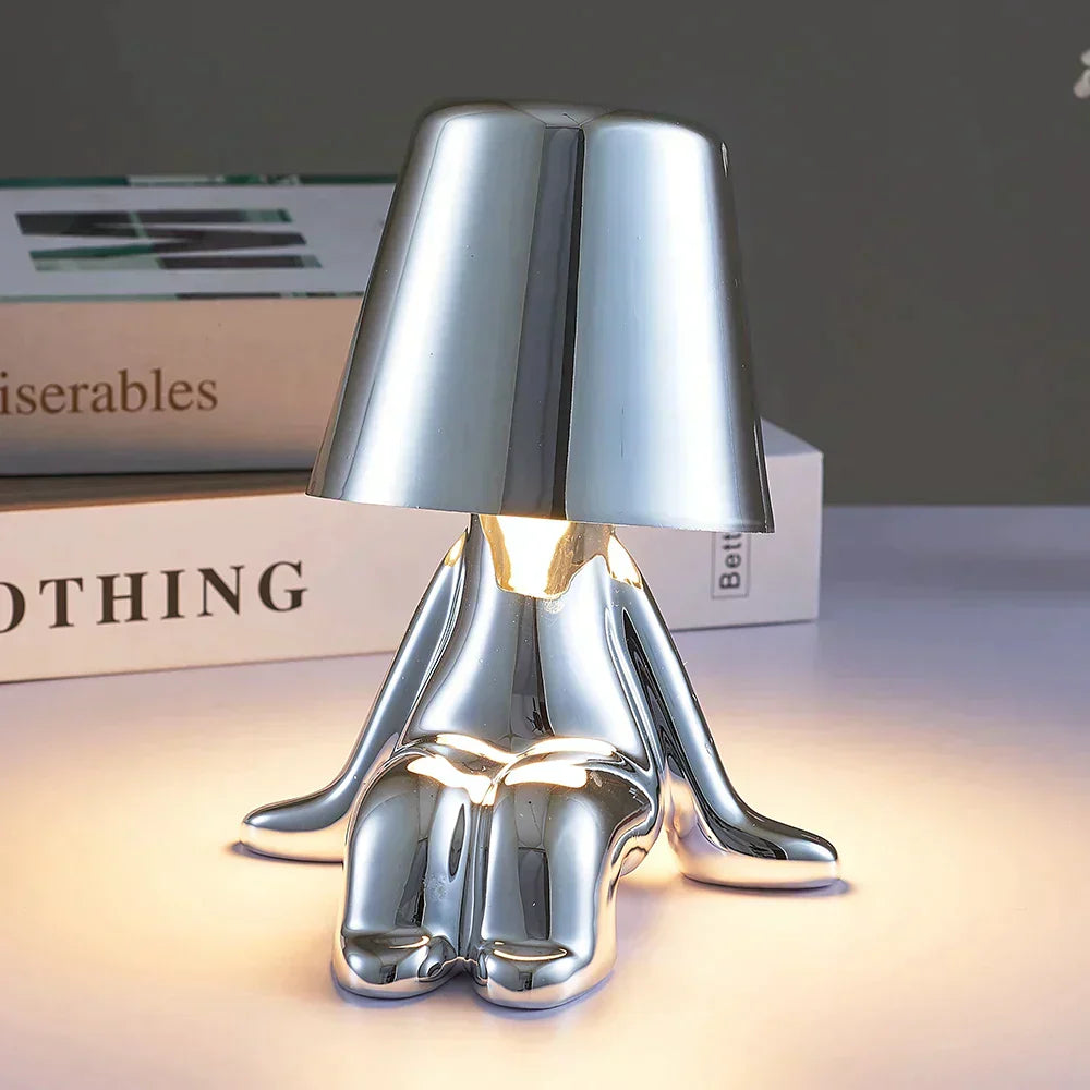 Living room accent LED lamp, rechargeable, unique and practical design