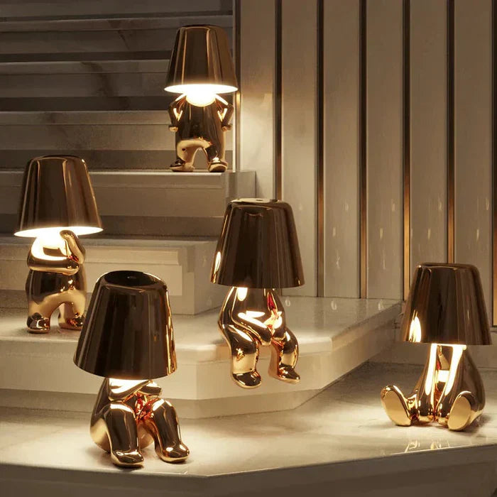 Decorative LED table lamp, rechargeable, modern artistic home lighting