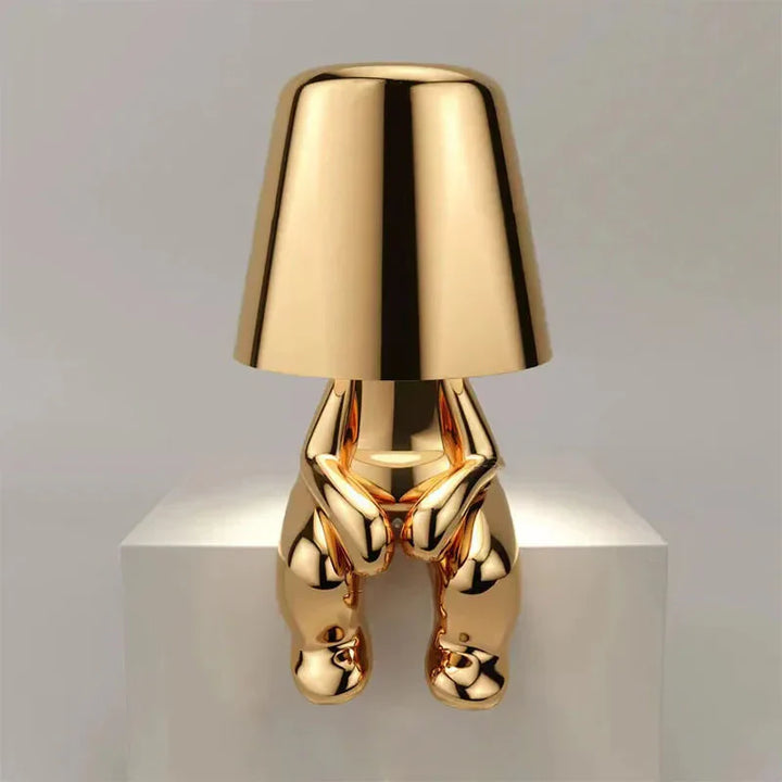 Modern LED lamp, USB rechargeable, unique shape, ideal for ambient room lighting