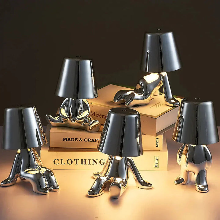Rechargeable LED table lamp, portable, stylish design for any home interior