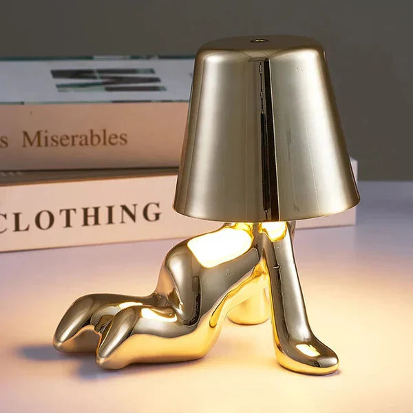 USB charging LED table lamp, artistic design, adds a touch to home decor