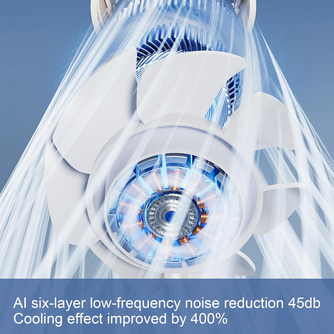Personal USB fan with LED screen, 100 adjustable speeds, perfect for travel