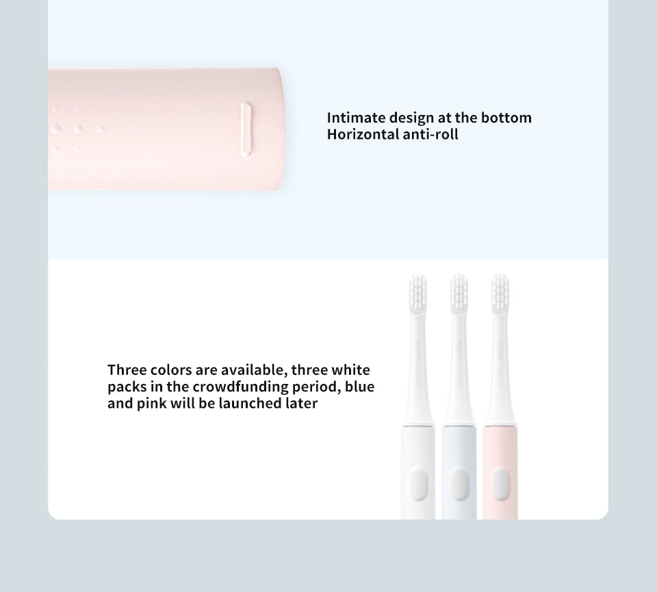 Close-up of Sonic Electric Toothbrush handle and brush head for dental hygiene
