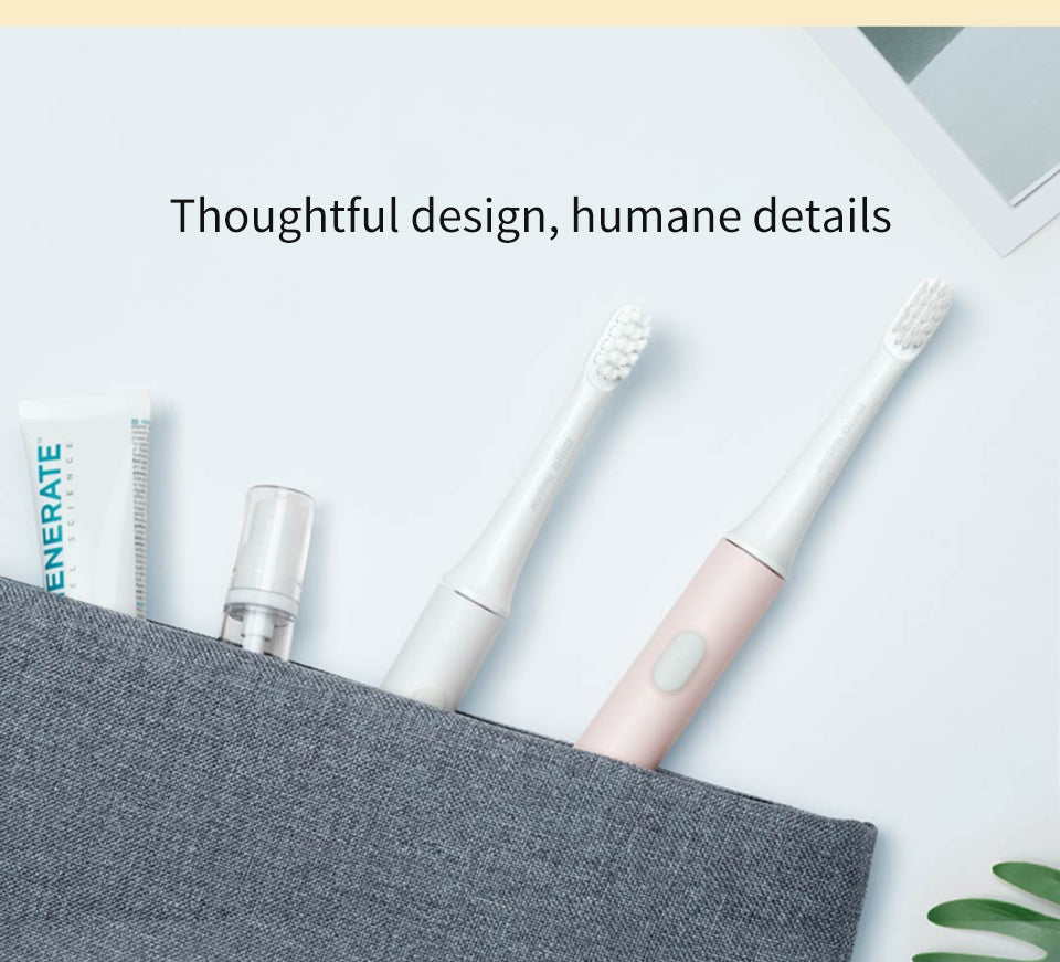 Detailed view of Sonic Electric Toothbrush's bristles for effective dental cleaning