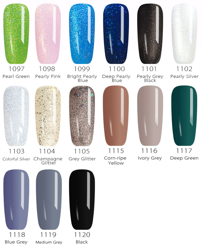 Luxury gel nail varnish 12ml, UV LED formula for extended wear