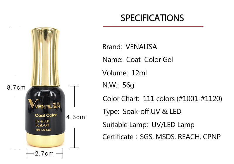 Women's manicure: 12ml luxury gel polish, UV LED cured for durability