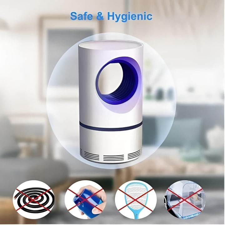 USB-powered UV pest control device. Portable mosquito & fly killer for indoor & outdoor use.