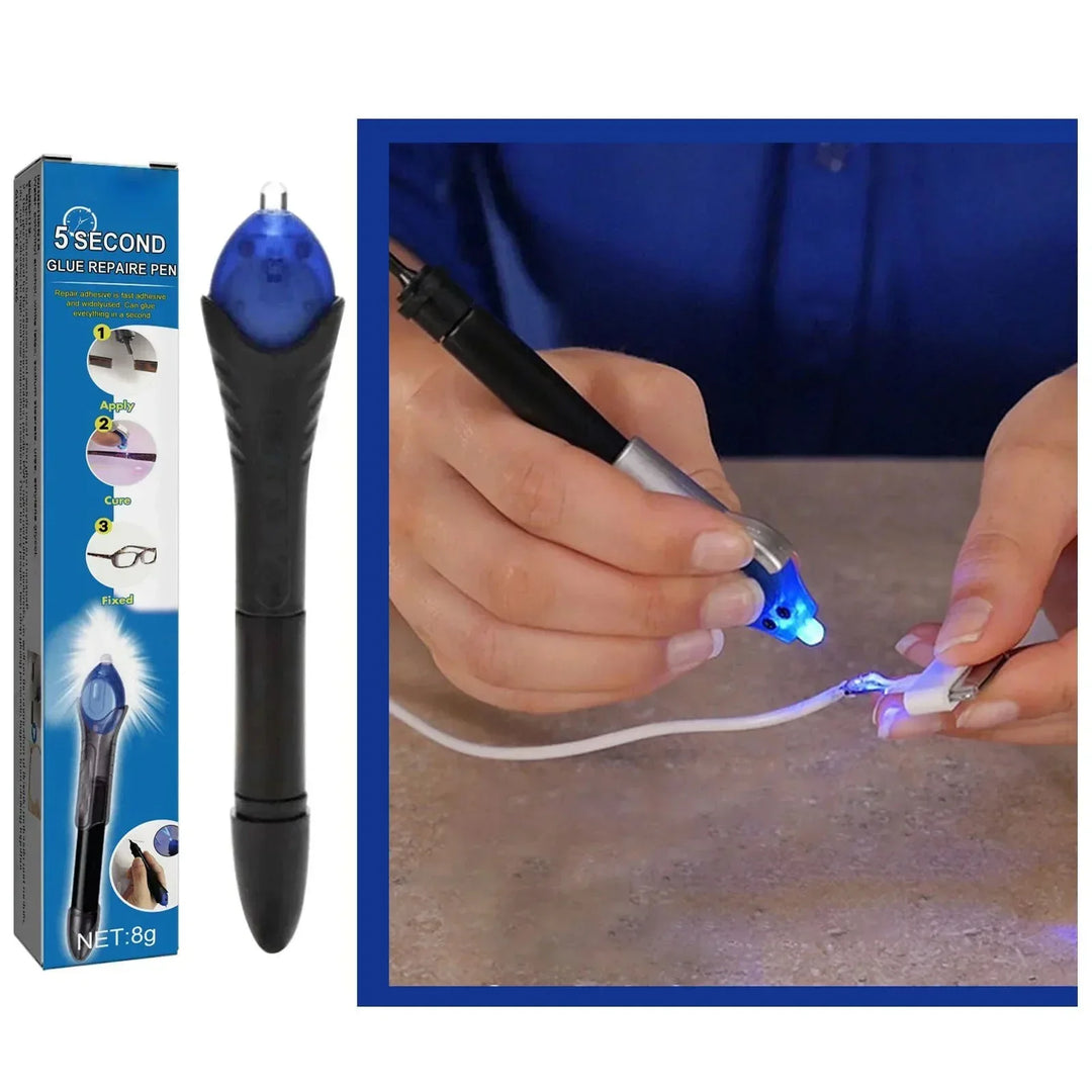 UV Liquid Plastic Welding Pen for quick, strong, and transparent repairs. Ideal instant fix tool for plastic items.