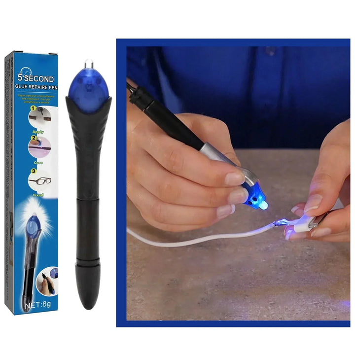 UV Liquid Plastic Welding Pen for quick, strong, and transparent repairs. Ideal instant fix tool for plastic items.