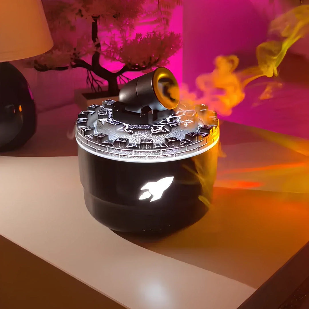 Portable VaporBlast cannon humidifier, USB rechargeable, ideal for aromatherapy and air moistening