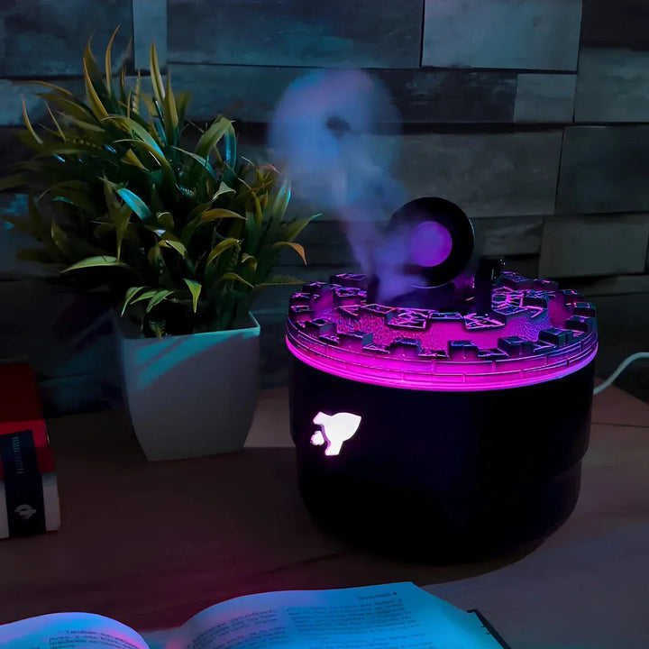 VaporBlast humidifier tower design, featuring a unique cannon look and whisper-quiet operation