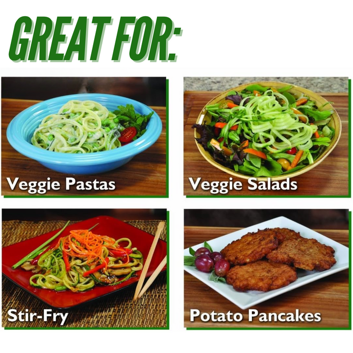 Original Veggetti Spiral Slicer, a versatile kitchen tool for crafting healthy vegetable zoodles & pasta.