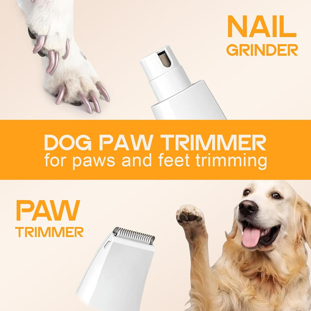 Velporo cat trimmer and nail grinder, 4-in-1 pet grooming kit, waterproof and easy to use