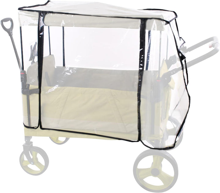 Venaro Universal Stroller Rain Cover for 2-Seat & 4-Seat Carts, Windproof