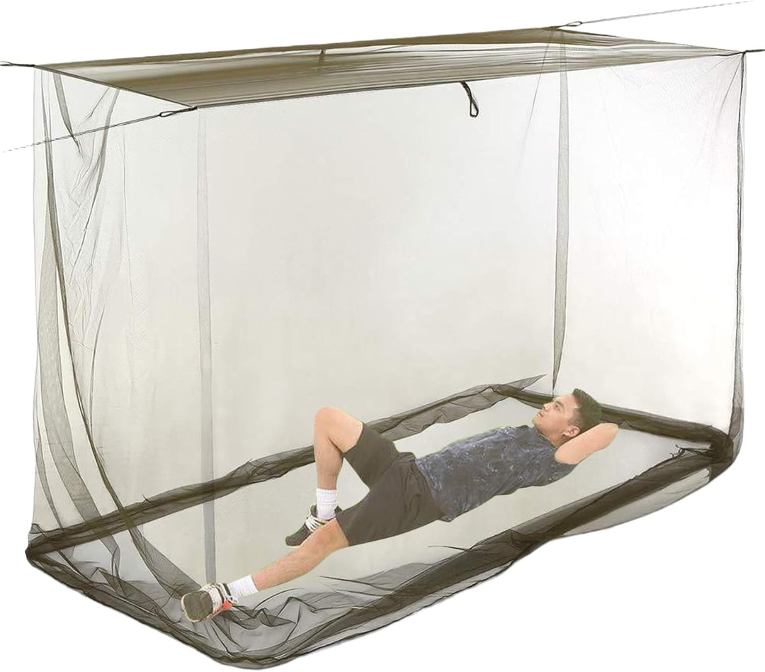Top view of Ventora rectangular fly net canopy, showing spacious insect protection