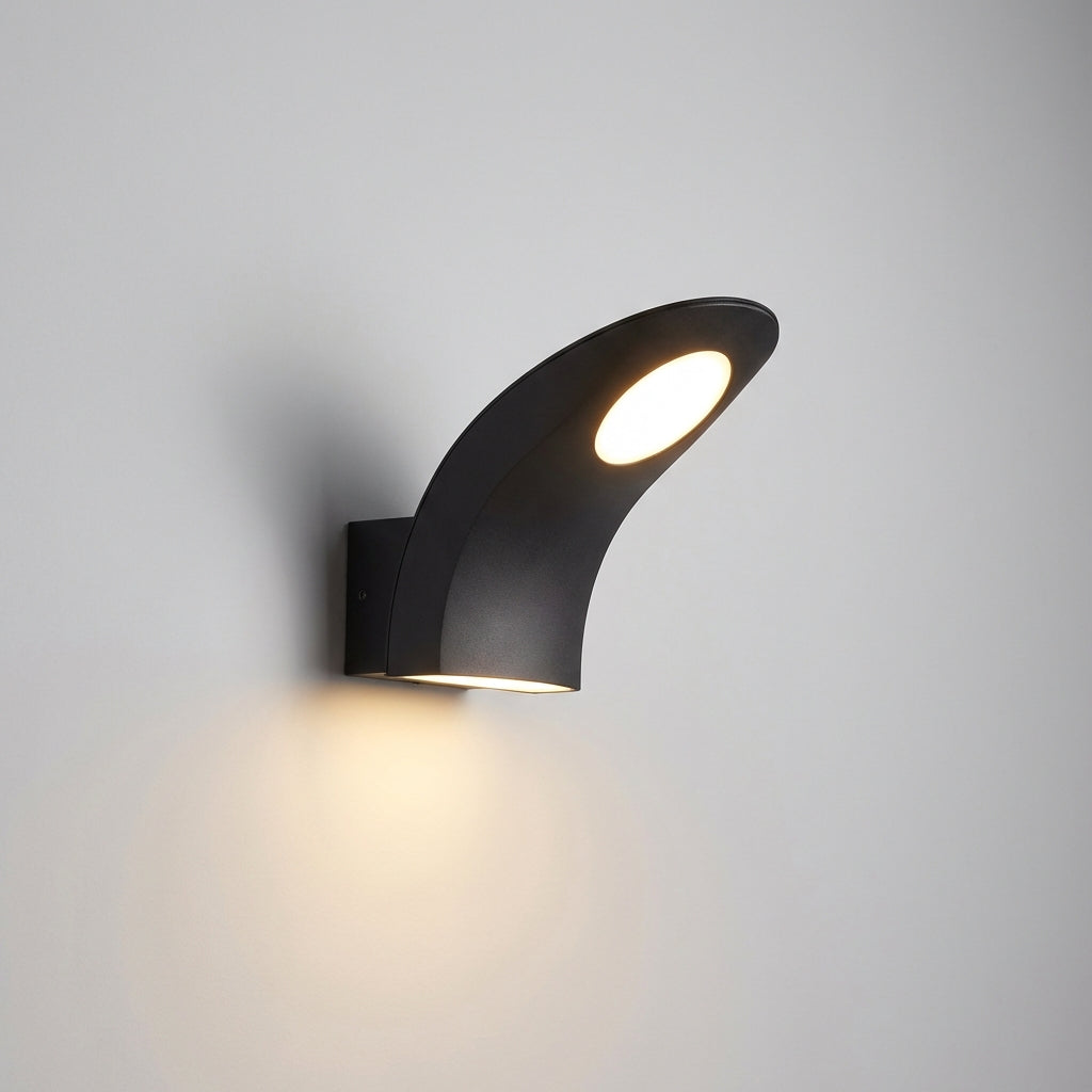 Stylish VerdiGlow LED outdoor lighting fixture, showcasing its slim profile and easy installation for home improvement.