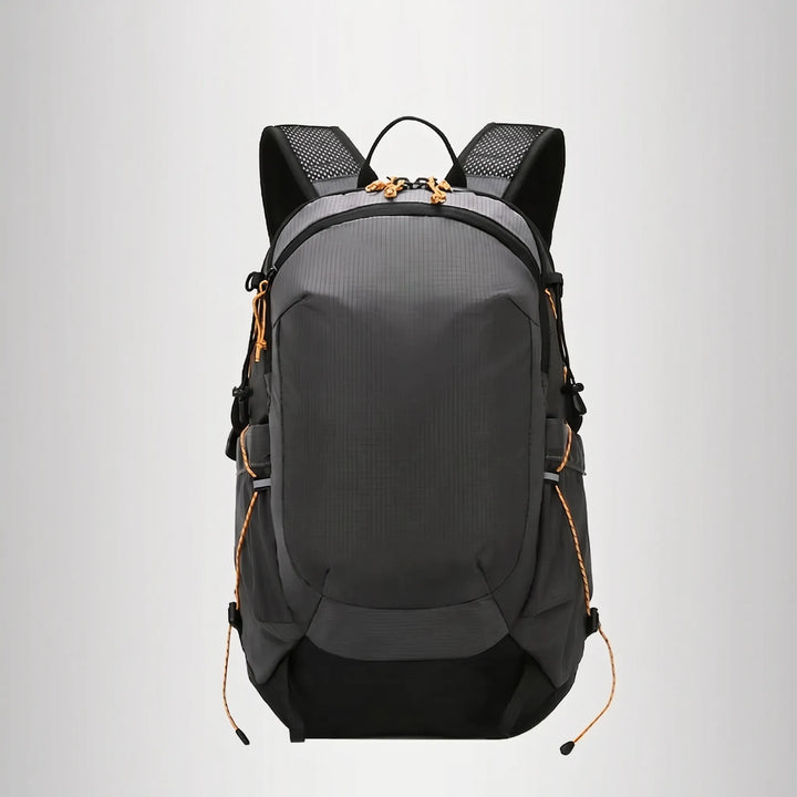Unisex 5.3-gallon hiking daypack with multiple compartments, perfect for organizing outdoor gear and travel.