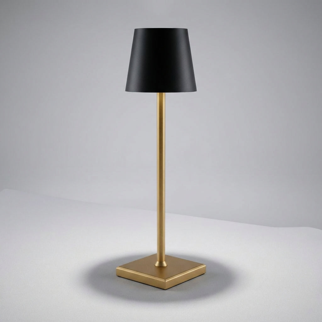 USB rechargeable LED cordless lamp (Radiovo) with touch-sensitive dimming, perfect for outdoor patio lighting.