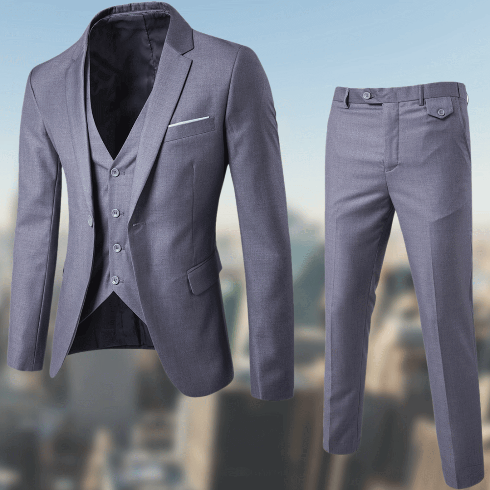 Elegant men's formal suit for business meetings, office wear, or any special occasion. Classic style.
