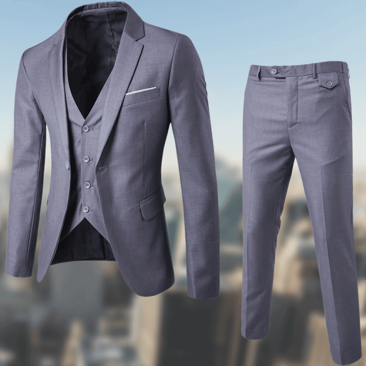 Elegant men's formal suit for business meetings, office wear, or any special occasion. Classic style.