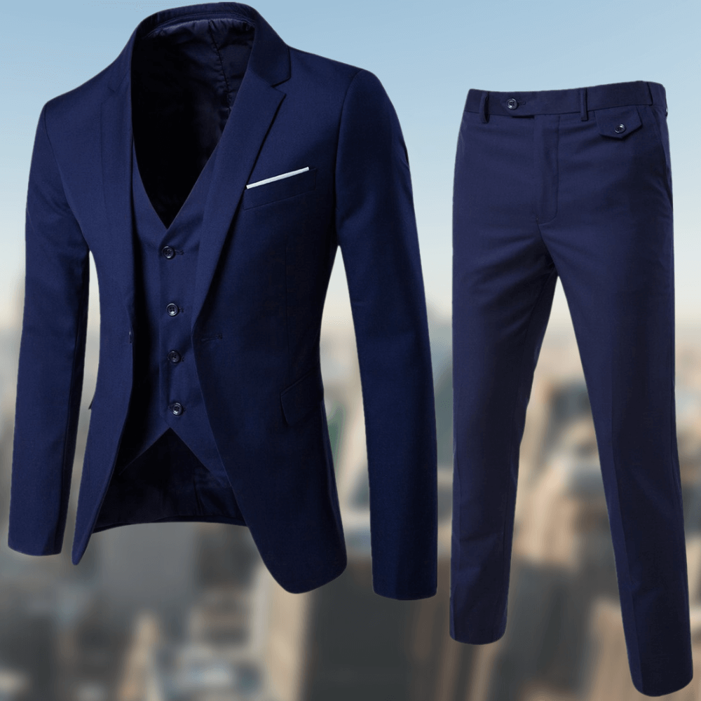 Men's versatile formal suit. Classic design ideal for business attire, office wear, and special events.